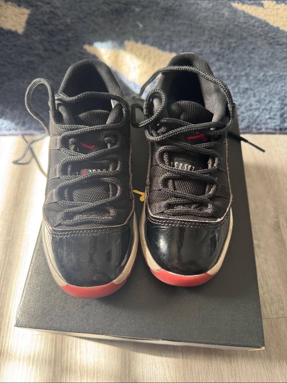 Kids Black and Red Basketball Sneakers